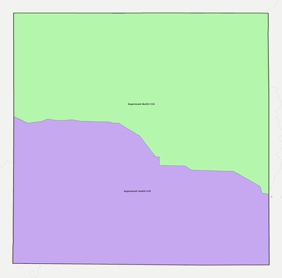 Stonewall County TX townships and subdivisions map