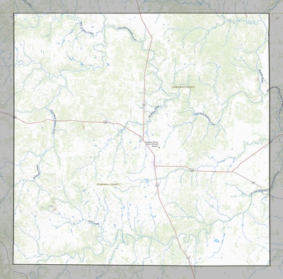 Stonewall County TX USGS topo map