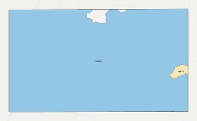 Sutton County TX ZIP code boundaries map