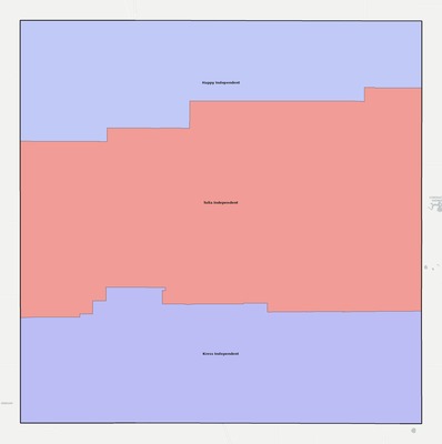 Swisher County TX school district boundaries map