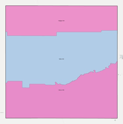 Swisher County TX townships and subdivisions map
