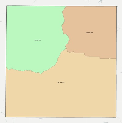 Taylor County TX townships and subdivisions map
