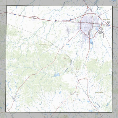 Taylor County TX USGS topo map