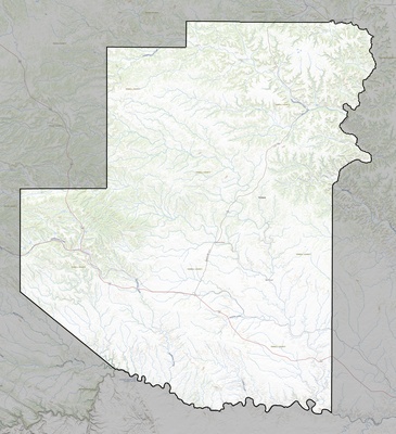 Terrell County TX USGS topo map