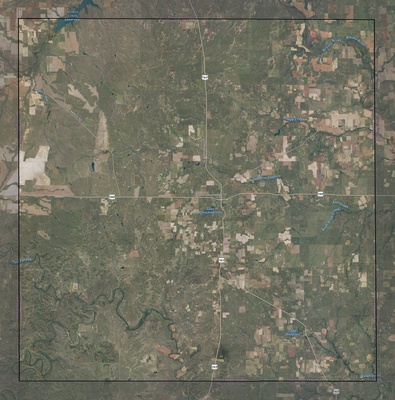 Throckmorton County TX USGS imagery and topo map