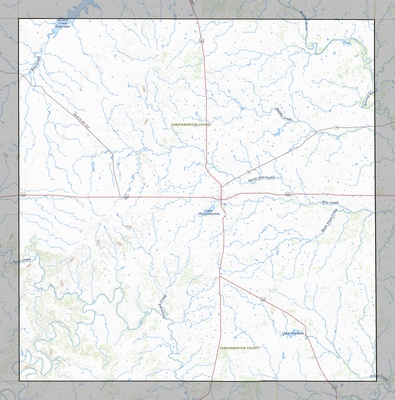 Throckmorton County TX USGS topo map