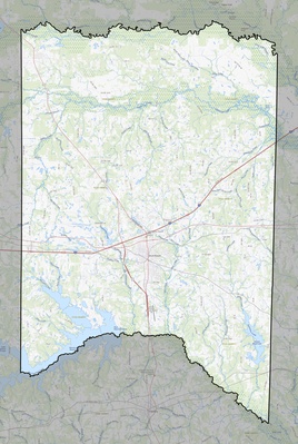 Titus County TX USGS topo map