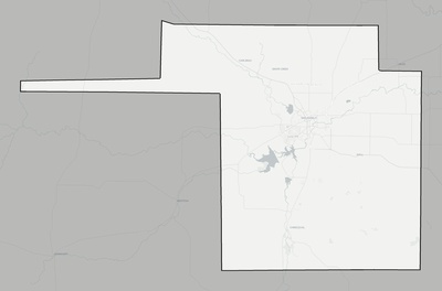 Tom Green County TX county basemap context