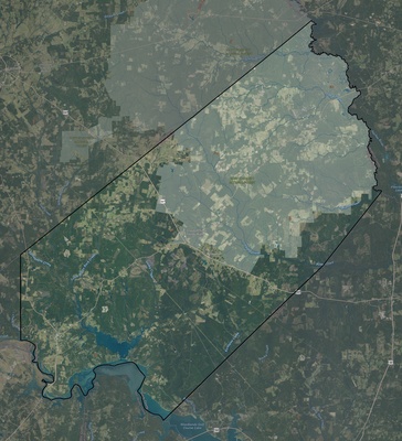 Trinity County TX USGS imagery and topo map