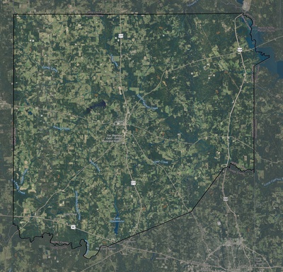 Upshur County TX USGS imagery and topo map