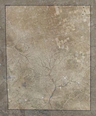 Upton County TX USGS imagery and topo map