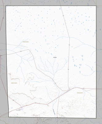 Upton County TX USGS topo map