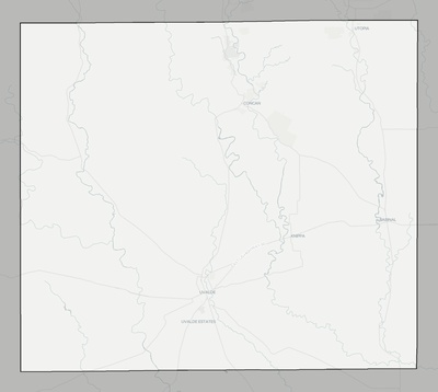 Uvalde County TX county basemap context