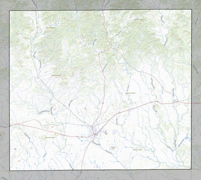 Uvalde County TX USGS topo map