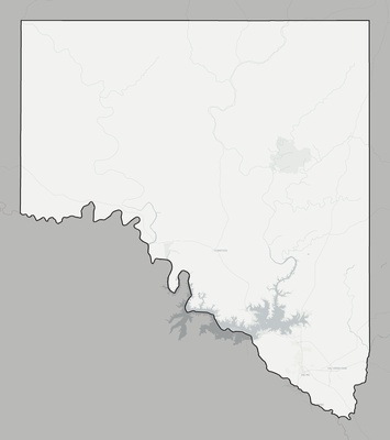 Val Verde County TX county basemap context
