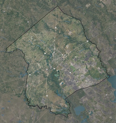 Victoria County TX USGS imagery and topo map