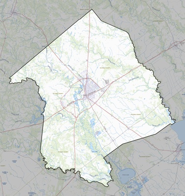 Victoria County TX USGS topo map