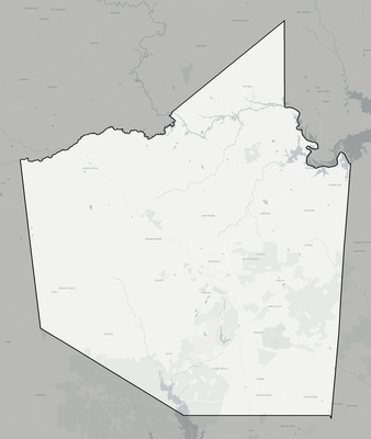 Walker County TX county basemap context