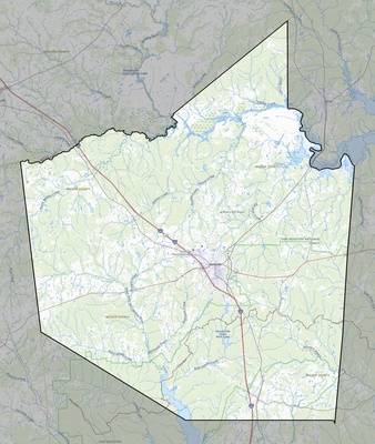 Walker County TX USGS topo map
