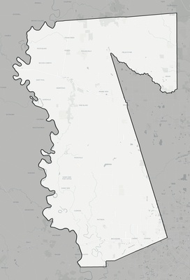 Waller County TX county basemap context