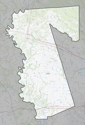 Waller County TX USGS topo map