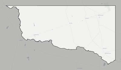 Ward County TX county basemap context