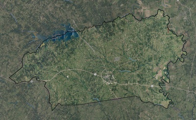 Washington County TX USGS imagery and topo map