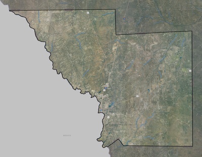 Webb County TX USGS imagery and topo map