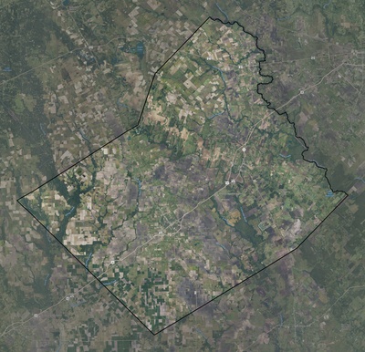 Wharton County TX USGS imagery and topo map