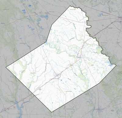 Wharton County TX USGS topo map