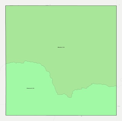 Wheeler County TX townships and subdivisions map