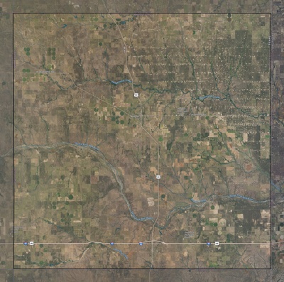 Wheeler County TX USGS imagery and topo map