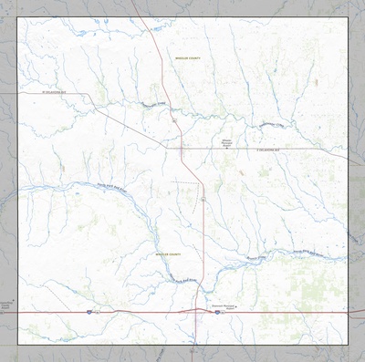 Wheeler County TX USGS topo map