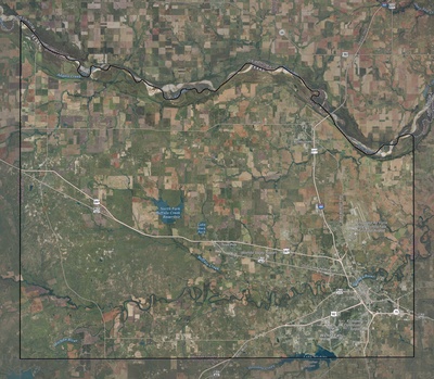 Wichita County TX USGS imagery and topo map