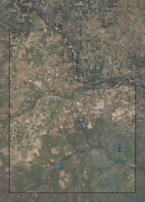 Wilbarger County TX USGS imagery and topo map