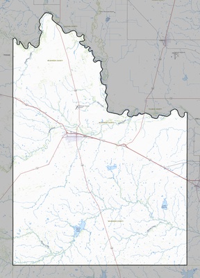 Wilbarger County TX USGS topo map