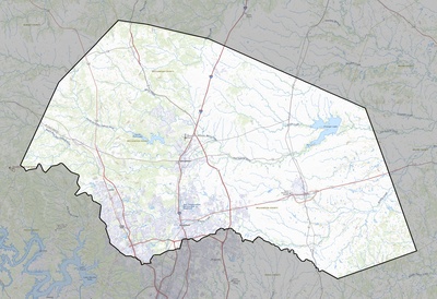 Williamson County TX USGS topo map
