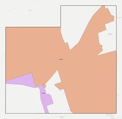 Winkler County TX ZIP code boundaries map