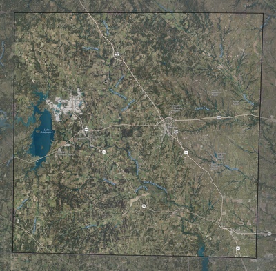 Wise County TX USGS imagery and topo map