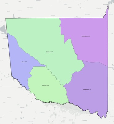 Wood County TX townships and subdivisions map