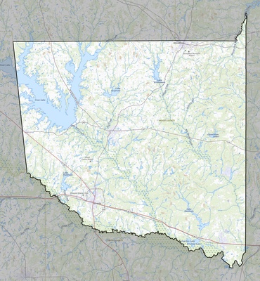 Wood County TX USGS topo map