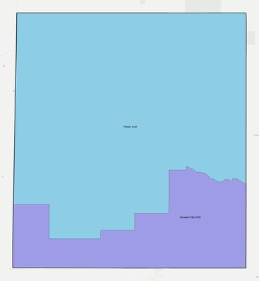 Yoakum County TX townships and subdivisions map