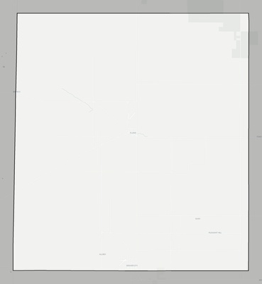 Yoakum County TX county basemap context