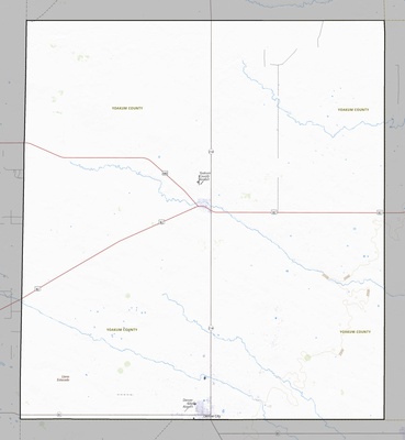 Yoakum County TX USGS topo map