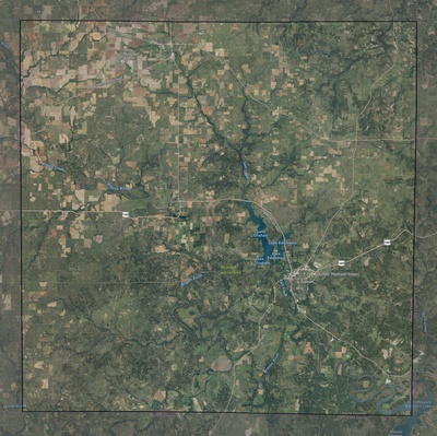 Young County TX USGS imagery and topo map