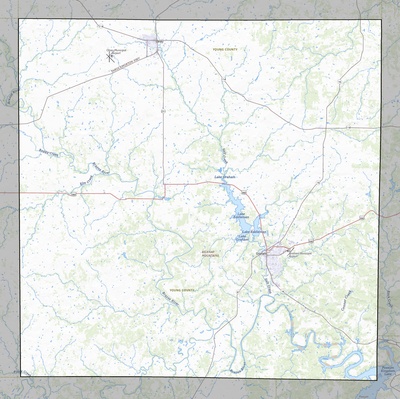 Young County TX USGS topo map