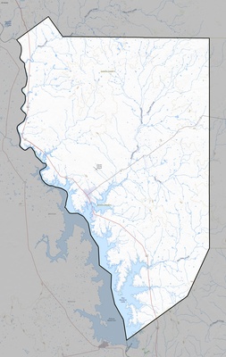 Zapata County TX USGS topo map