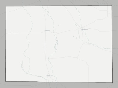 Zavala County TX county basemap context