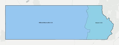 Beaver County UT townships and subdivisions map