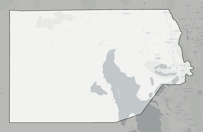 Box Elder County UT county basemap context